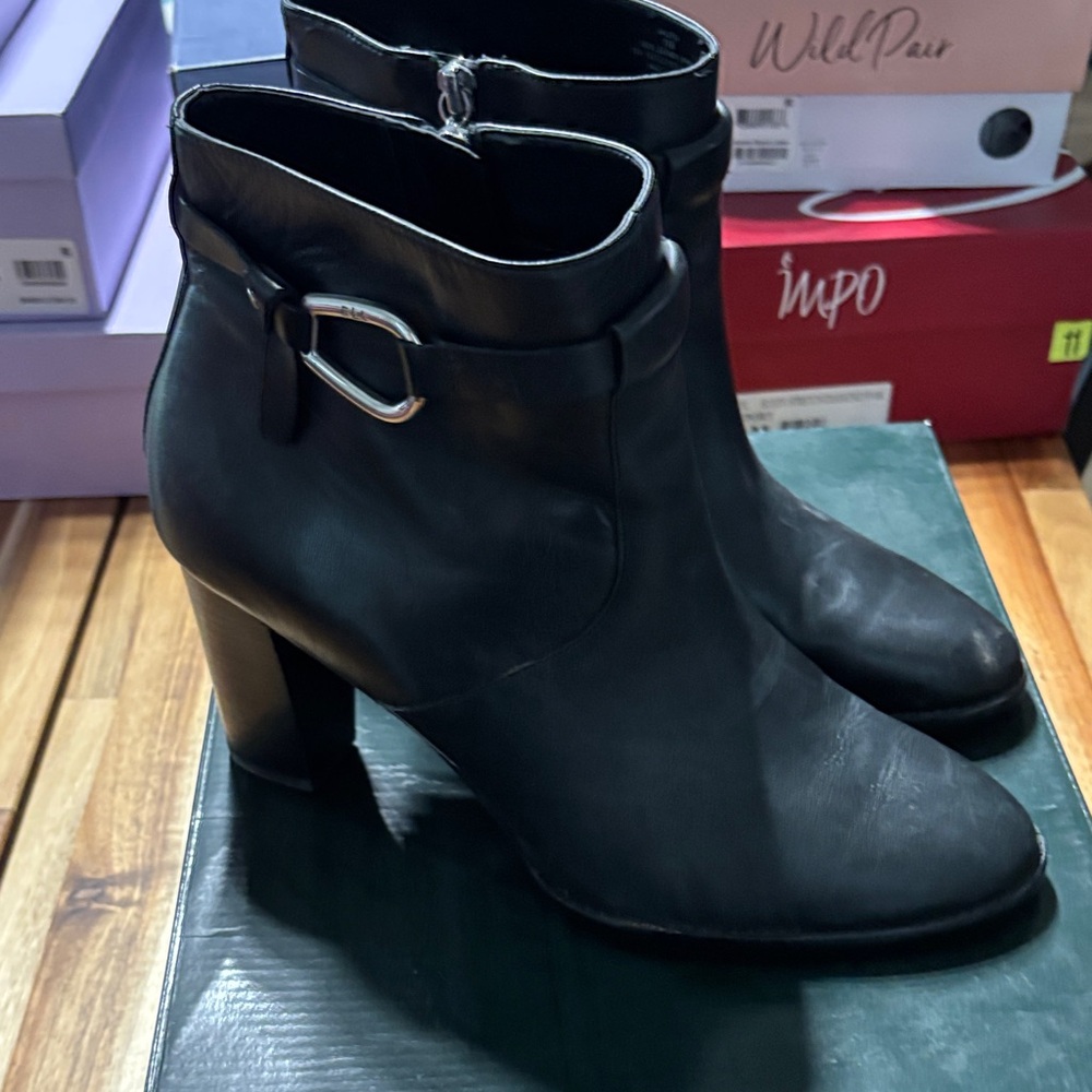 Ralph Lauren Black Ankle Booties